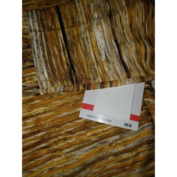 NWT Kasper Women's Size XS Butterscotch Sheer Textured Kimono - Picture 2 of 7